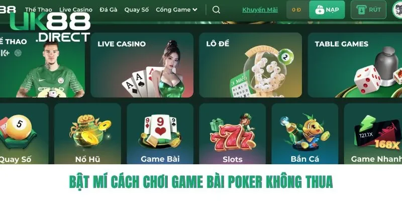 Bật mí cách chơi game bài Poker không thua