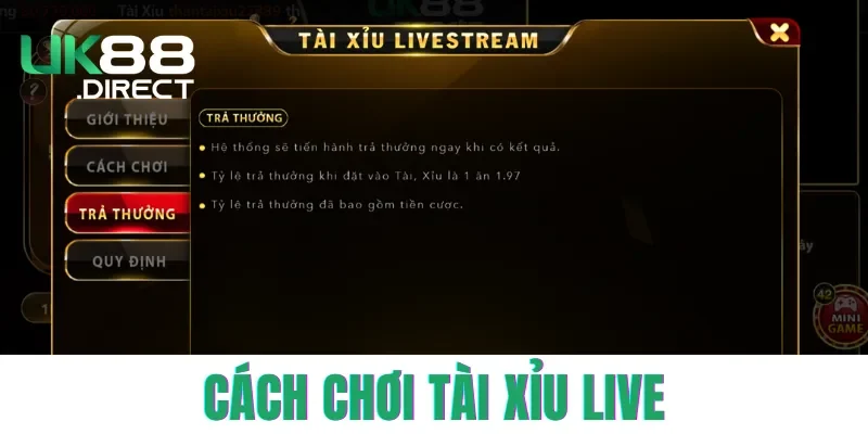 Hướng dẫn chơi Tài Xỉu Live cho người mới bắt đầu