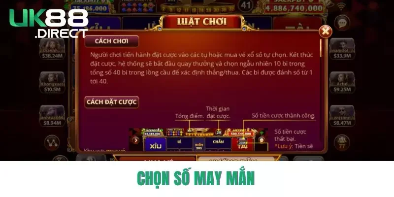 Chọn số may mắn