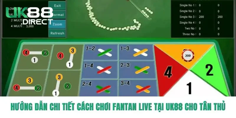 Hướng dẫn chi tiết cách chơi Fantan Live tại UK88 cho tân thủ