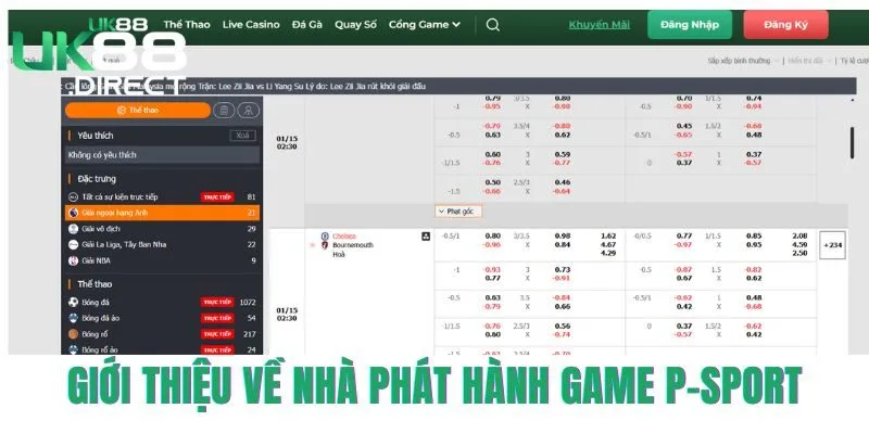 Giới thiệu về nhà phát hành game P-sport 