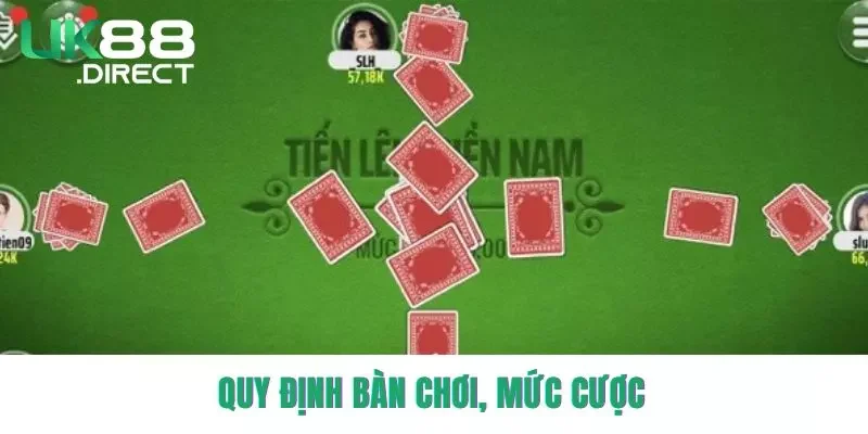 Quy định bàn chơi, mức cược