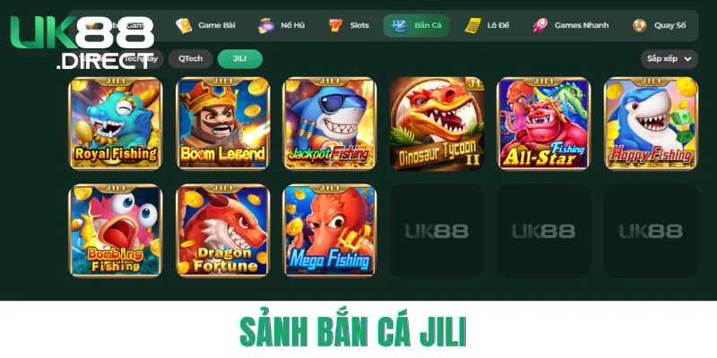 Sảnh bắn cá JILI