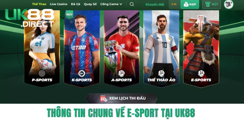 Thông tin chung về E-sport tại UK88