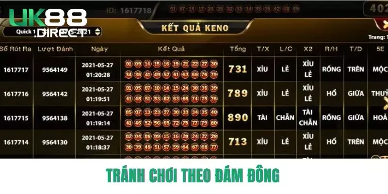 Tránh chơi theo đám đông